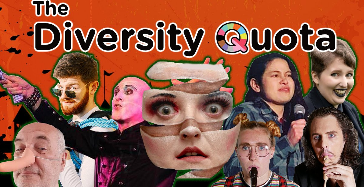 ONLY 1 WEEK TO GO until the Diversity Quota Halloween Spooktacular! 🎃 Come enjoy a FREE night of wacky, spooky, and surreal comedy! 🦇 🗓 Wed 26th Oct 🕰 7:00pm 🗺 The Gilchrist Postgraduate Club 🎟 FREE! eventbrite.co.uk/e/the-diversit… @TheGilchristPG @ruthokhunter @BiBuffLizWiz