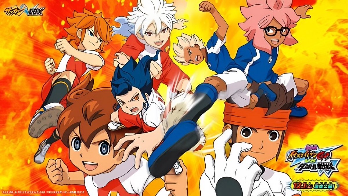 dailykyousuke's tweet photo. gouenji is kicking a ball at tsurugi dot dot dot https://t.co/dncCTtuKt3