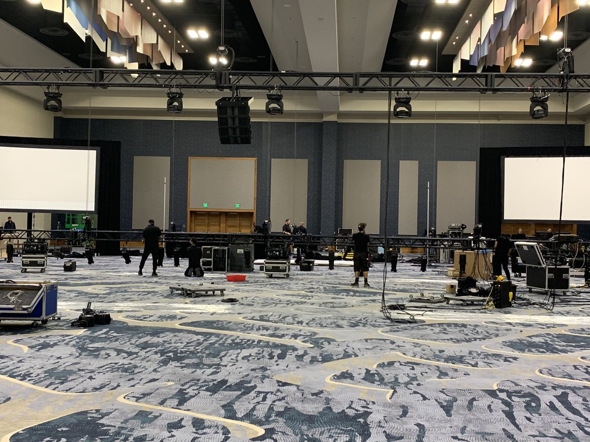 JADPRO's tweet photo. Ballroom set up - not long from now this room will be full of #JADPROLive attendees. 👏🏻👏🏻👏🏻 Which session are you looking forward to the most? #Colorado https://t.co/z0hglt2nGl