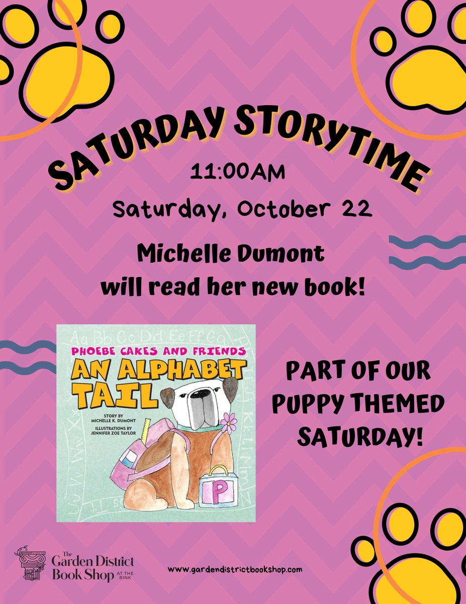 Saturday, October 22, we have a PUPPY TAKEOVER at shop. We have TWO dog related events with a Saturday Story time and a DOG ADOPTION event with <a href="/LASPCA/">Louisiana SPCA</a> Check out the fliers!