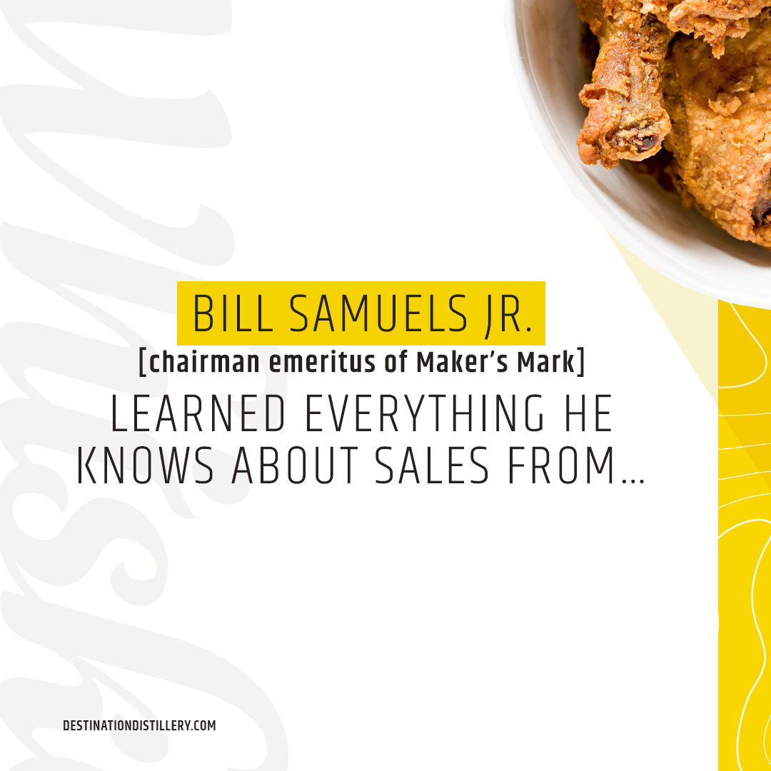 destinationdist's tweet photo. Long before former @MakersMark CEO, Bill Samuels Jr. entered the 🥃 biz he got a PhD in sales by driving Harland Sanders around KY as the Colonel was launching his new fried chicken🐔 venture. 

How did that summer change the future Bourbon King? https://t.co/UsShx7qVVI https://t.co/zDPmKbIOrF