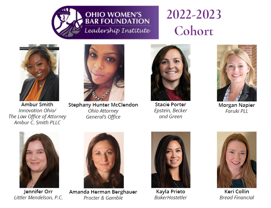 OWBA's tweet photo. We are happy to reveal the 2022-2023 Leadership Institute cohort! The next 6 months 24 talented, women, attorneys from Ohio will engage a robust curriculum.  This connects them to tools, sources, and network to navigate their careers, inspire their teams, &amp; seize opportunities. https://t.co/lKxjen2is6