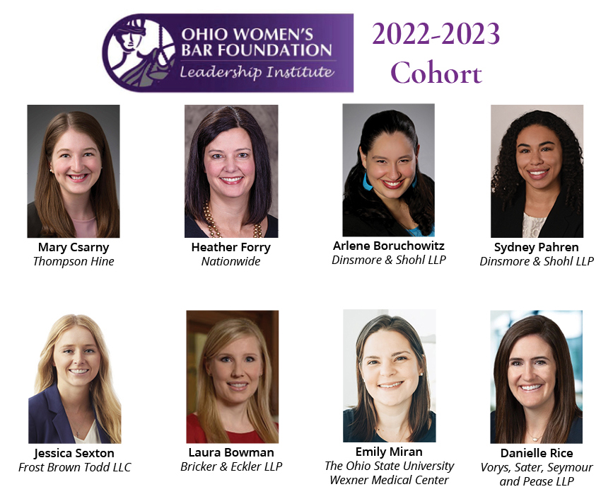 OWBA's tweet photo. We are happy to reveal the 2022-2023 Leadership Institute cohort! The next 6 months 24 talented, women, attorneys from Ohio will engage a robust curriculum.  This connects them to tools, sources, and network to navigate their careers, inspire their teams, &amp; seize opportunities. https://t.co/lKxjen2is6