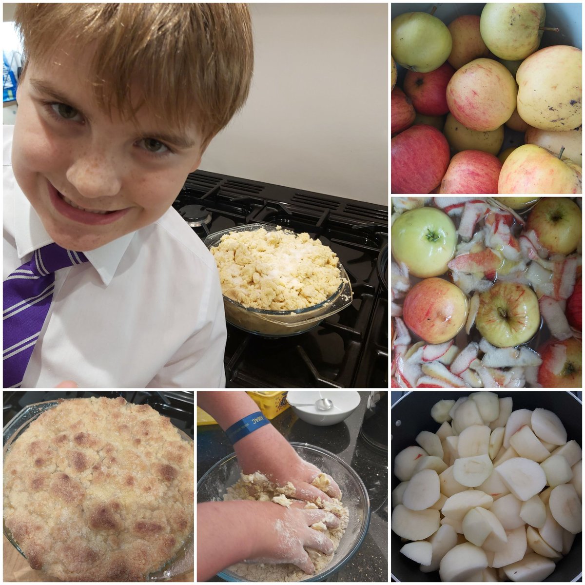 acrock79's tweet photo. @Class6Highpri TR has enjoyed making his favourite desert, apple crumble 🥧 From the garden to our tummies 😋 https://t.co/z3d4UJUvZk