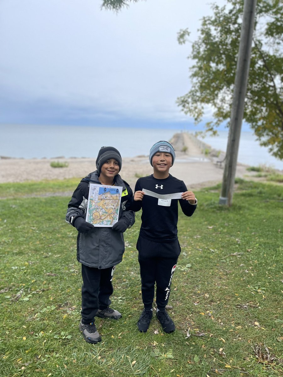 Our 5th graders put their map reading and teamwork skills to the test this morning during our district wide Orienteering Field Trip at Webster Park!