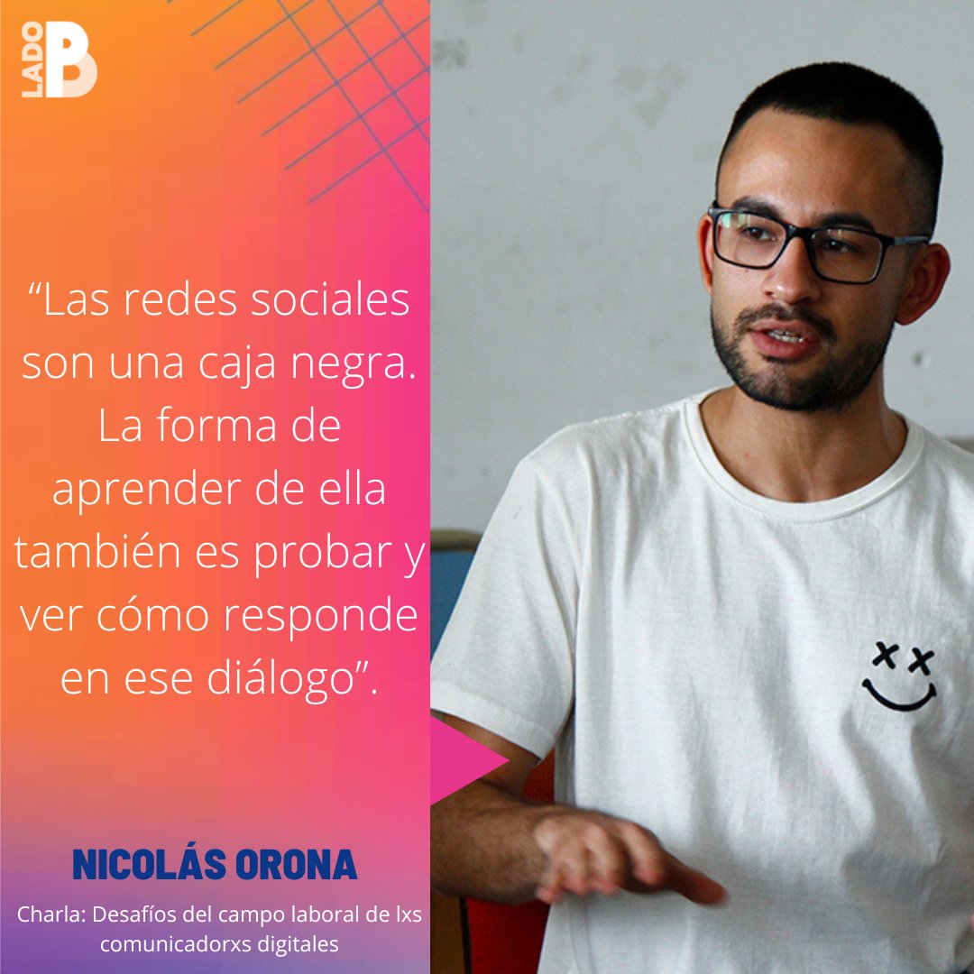 Ladobperio's tweet image. Uno de los objetivos del Congreso es reflexionar en conjunto sobre los entornos digitales que habitamos 🤓 
Por eso le preguntamos a Nico (y ahora, te preguntamos a vos):

&quot;¿Las redes sociales son...?&quot;

#LadoB #PerioUNLP #Periodismo #Comunicacion #PerioTCD