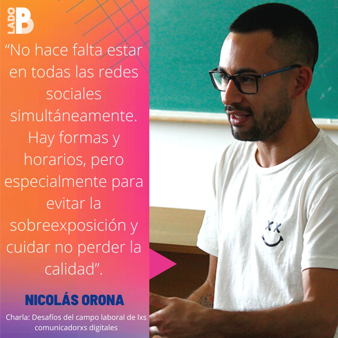Ladobperio's tweet image. Uno de los objetivos del Congreso es reflexionar en conjunto sobre los entornos digitales que habitamos 🤓 
Por eso le preguntamos a Nico (y ahora, te preguntamos a vos):

&quot;¿Las redes sociales son...?&quot;

#LadoB #PerioUNLP #Periodismo #Comunicacion #PerioTCD
