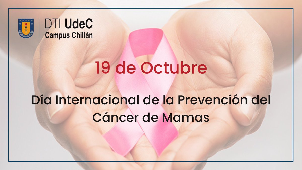 Hoy se conmemora el Día Contra el Cáncer de Mama,
 es que en nuestro país y a nivel mundial, esta enfermedad es considerada uno de los principales problemas de salud pública. En Chile los números son alarmantes, ya que es la primera causa de muerte de mujeres en edad reproductiva