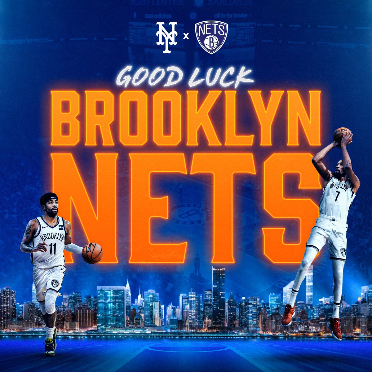 It’s opening night in #NetsWorld Good luck, @BrooklynNets! 🏀