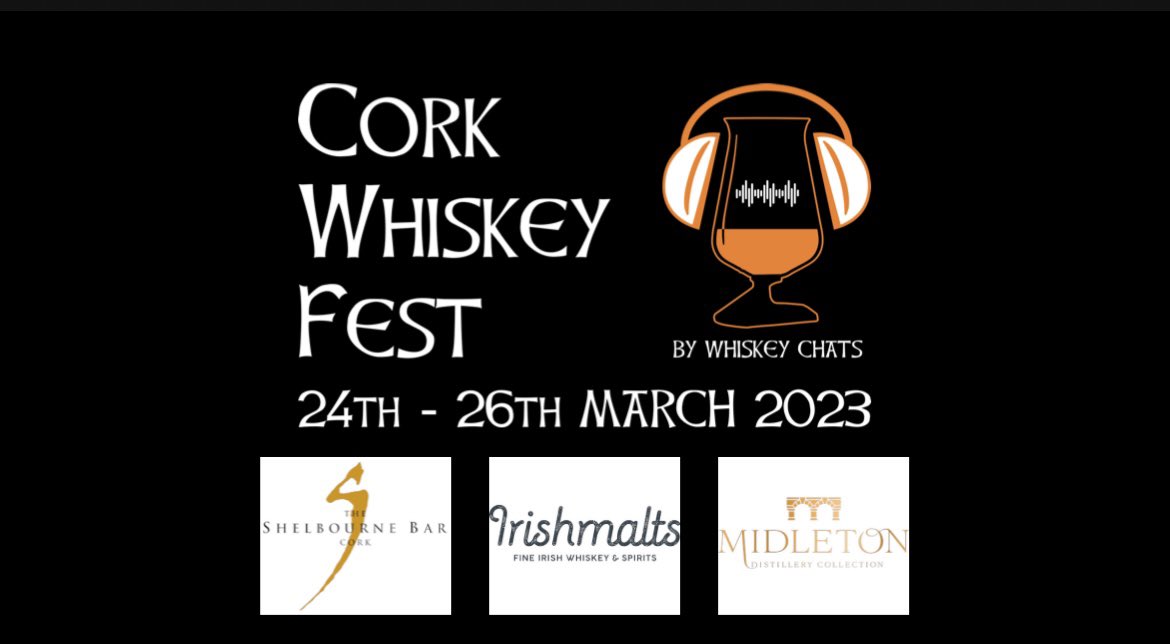 Cork Whiskey Fest (@corkwhiskeyfest) on Twitter photo Tickets & Website are LIVE NOW
corkwhiskeyfest.com
CORK WHISKEY FEST 2023
<a href="/CorkWhiskeyFest/">Cork Whiskey Fest</a>
1 CITY
3 DAYS
34 EVENTS
20% Whiskey Chats Patreon Discount
Sign Up Today:👇🏻👇🏻
bit.ly/3VEVtEcs
Partners:
<a href="/Irishmalts/">Irishmalts</a>
<a href="/Shelbournebar/">Shelbourne Bar</a>
<a href="/IrishDistillers/">Irish Distillers</a> Tickets & Website are LIVE NOW
corkwhiskeyfest.com
CORK WHISKEY FEST 2023
<a href="/CorkWhiskeyFest/">Cork Whiskey Fest</a>
1 CITY
3 DAYS
34 EVENTS
20% Whiskey Chats Patreon Discount
Sign Up Today:👇🏻👇🏻
bit.ly/3VEVtEcs
Partners:
<a href="/Irishmalts/">Irishmalts</a>
<a href="/Shelbournebar/">Shelbourne Bar</a>
<a href="/IrishDistillers/">Irish Distillers</a>