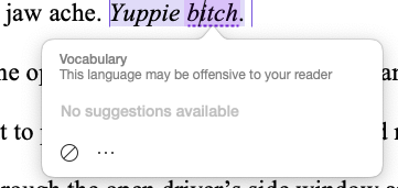 Clearly my grandmother has influence with the Word grammar check people...