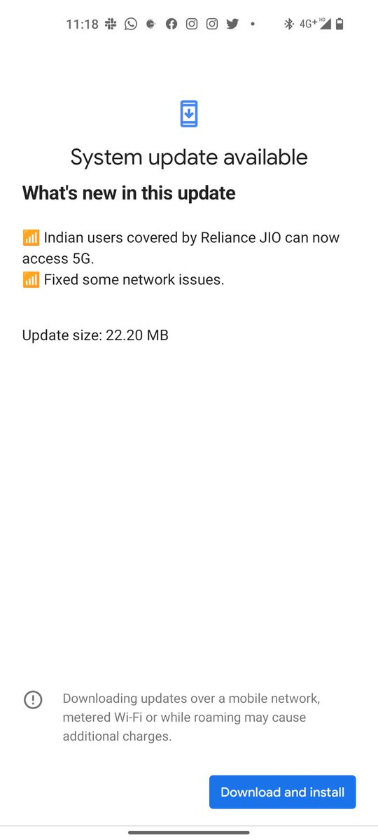 TalksAman's tweet photo. #NothingPhone1 users can now access #5GinIndia for #jio5g 

@nothing #NothingPhone1 #JIO5G #5gservice #5G https://t.co/s5DTjAj47M