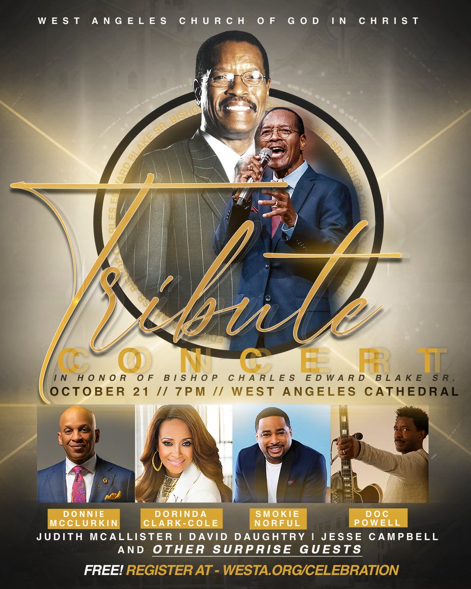 This Friday, the West Angeles Family cordially invites you to experience a FREE musical concert, as part of our Pastoral Appreciation and Installation Celebration Weekend.

Register for the event here! ➡️ loom.ly/rZX76rM