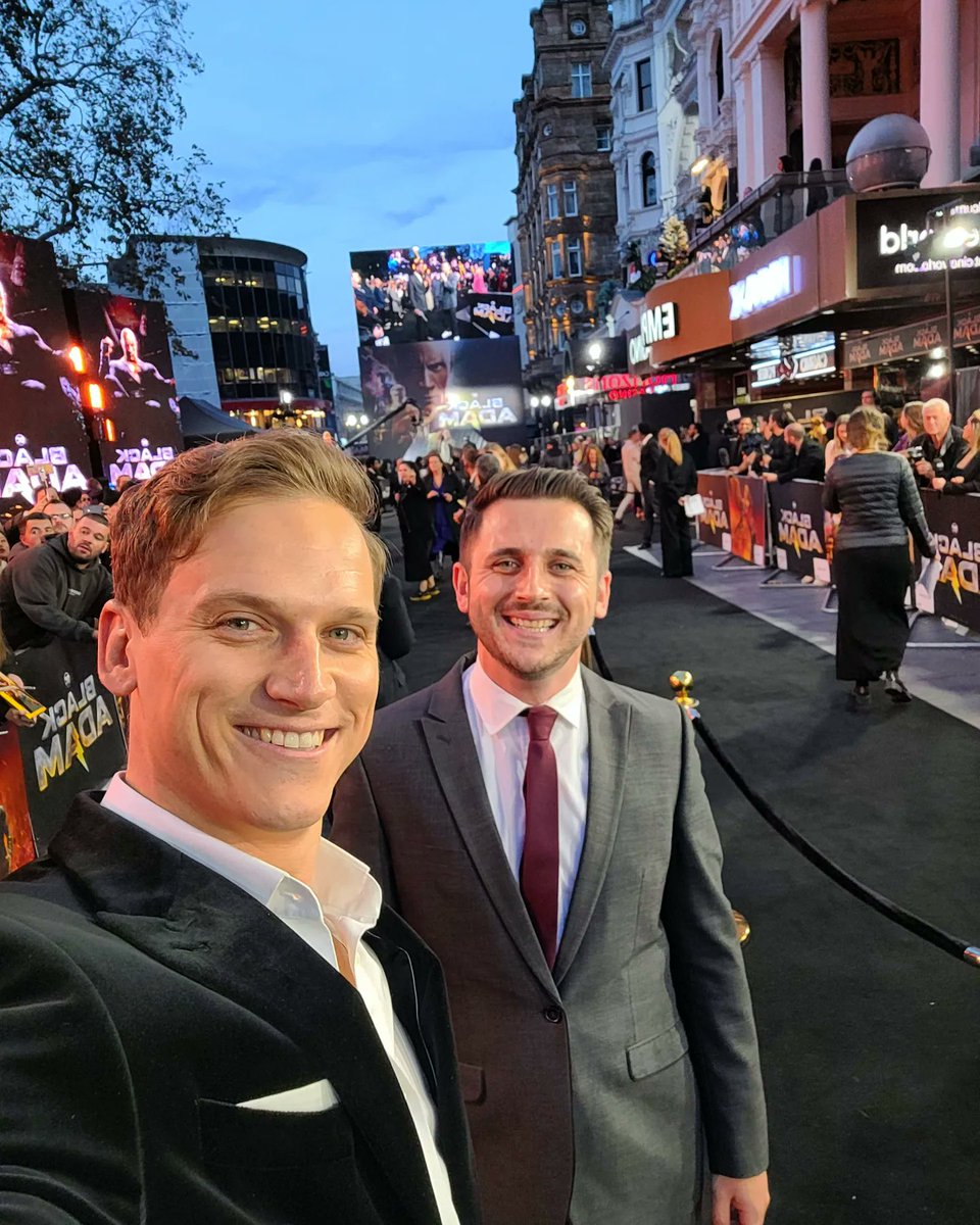 Unreal time last night, <a href="/TheRock/">Dwayne Johnson</a> is OUTRAGEOUS as Black Adam!!! Massive move from <a href="/DCComics/">DC Comics</a> <a href="/blackadammovie/">Black Adam Movie</a> <a href="/WarnerBrosUK/">Warner Bros. UK</a> #BlackAdam