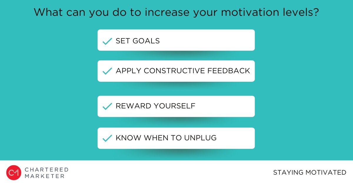 charteredmktr's tweet photo. Our #motivation levels fluctuate constantly depending on work and home circumstances. So, what can you do to increase your motivation levels? In our new #blog, find out how you can get your momentum moving in the right direction and stay motivated at work. https://t.co/FNHDUusLxB https://t.co/SBD9e6YWEq