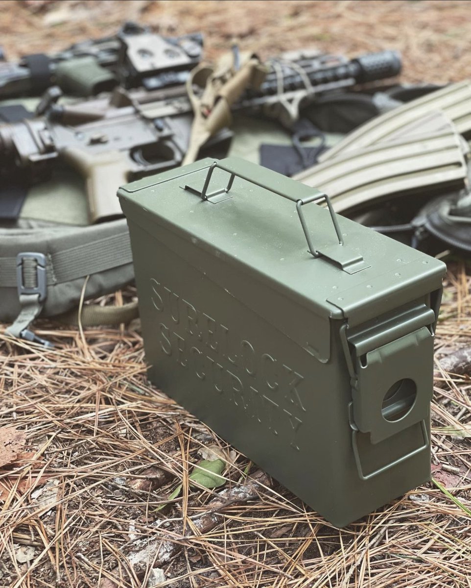 Surelock_Co's tweet photo. The Surelock Security Company Steel Ammo Can was designed to be the most convenient and secure way to store your ammunition, no matter the caliber.⁠
⁠.⁠
Credit: @nowthatsflash 
.
#SureLockSecurity #SLS #SureLockSecurityCo #SureLockSecurityCompany #Ammo https://t.co/bOHDNqiI4A