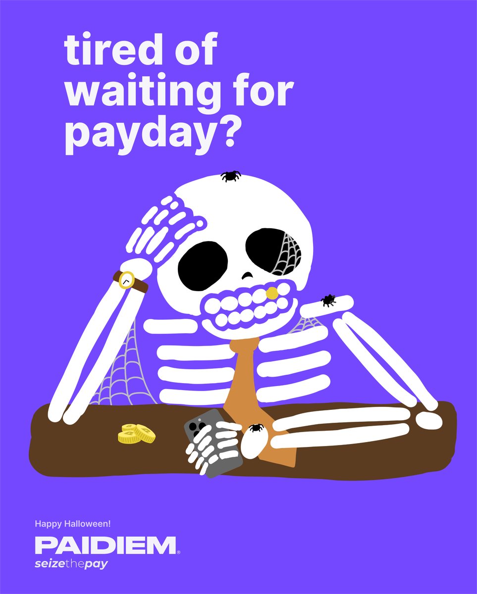 No need to fear - Paidiem let's you choose when you get paid with on-demand payments!

Head to hubs.ly/Q01q9SgL0 to learn more.