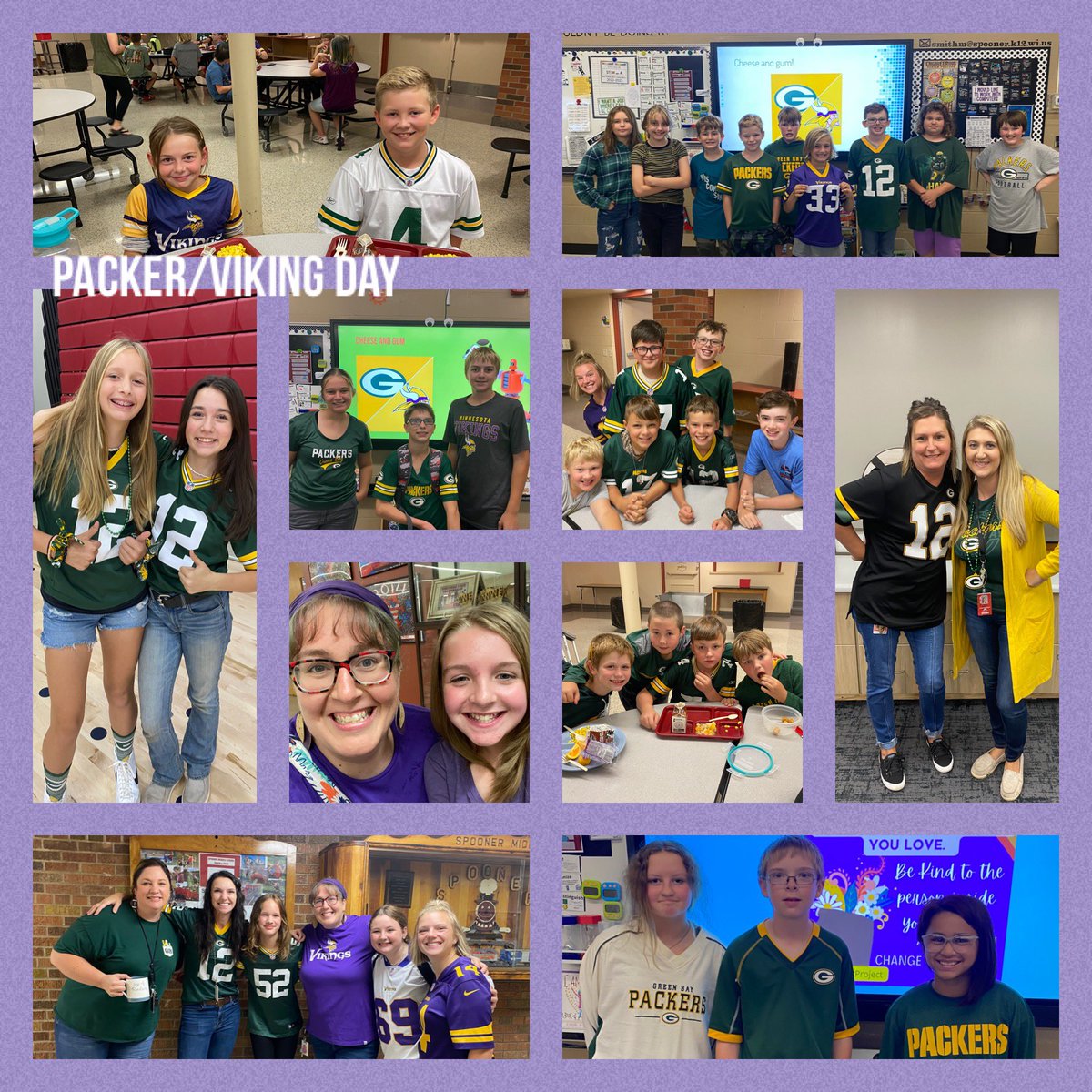 SmithTweetTales's tweet photo. Packer/Viking Day this fall! #SmithTweetTalesSTEM https://t.co/z9Q1PSQHwr