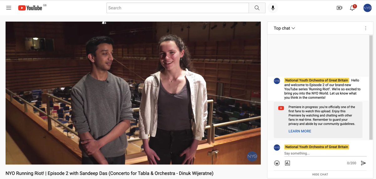 NYO_GB's tweet image. ...and we're LIVE! 🙌 @santript @WijeratneWorks 

youtube.com/watch?v=9KPdKO…