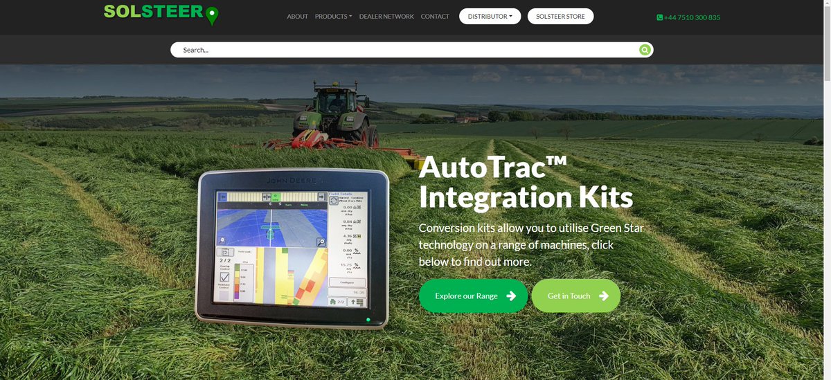 We are thrilled to share that we have launched a website for SolSteer!
SolSteer is an agricultural technology solutions company, who deal in software for agricultural machinery. Our team designed and built their website. See their site here solsteer.com