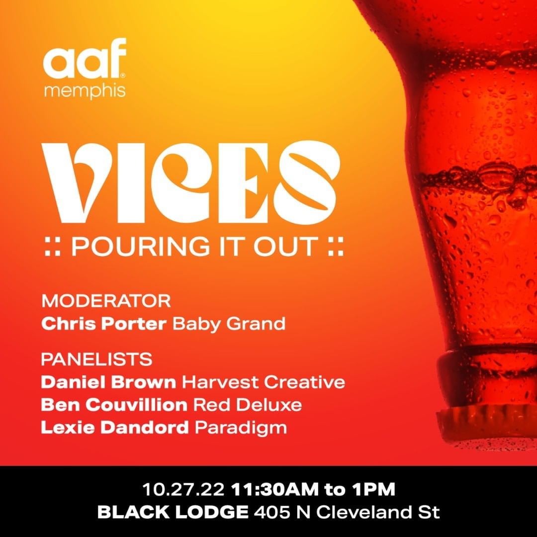 ParadigmMemphis's tweet image. One of our very own, Lexie Danford, is a panelist at AAF's next luncheon to kick off their new series, VICES, to discuss our work with Hook Point Brewing Co. The Paradigm team will be there Thursday, October 27th to "cheers" her on. Hope to see you all there!