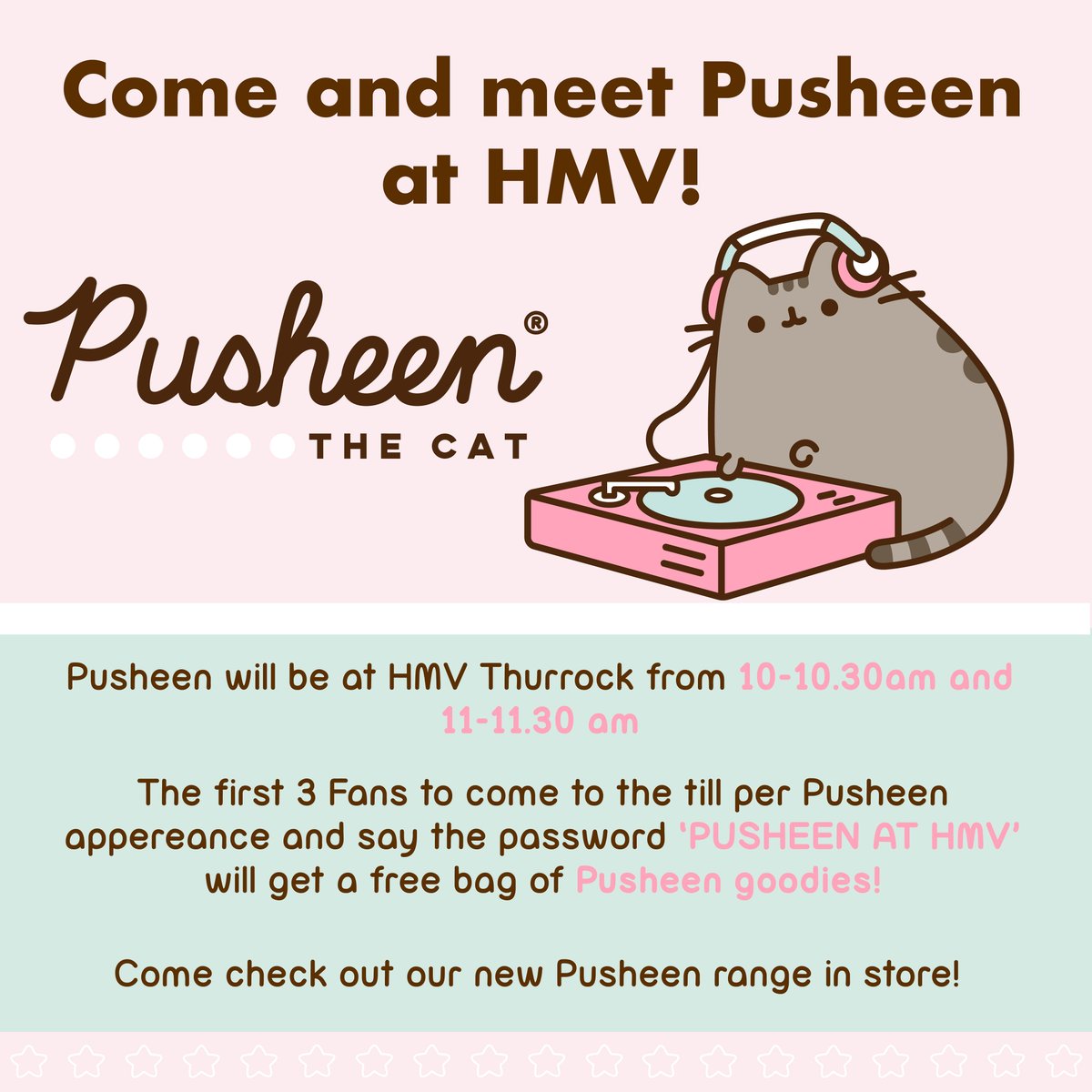 ATTENTION Pusheen lovers 👀 mark your calendars  
✨22 October✨ Only at Bluewater &amp; Thurrock