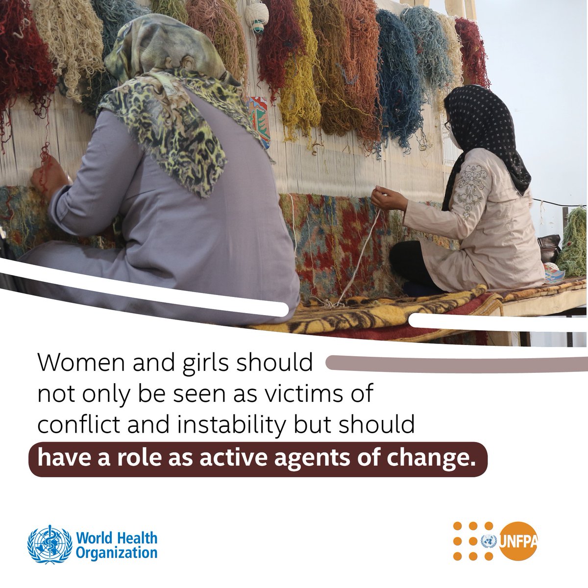 #Women and #girls should not be victims of conflict & instability — they should be active agents of change. 📹Watch World Health Summit session: shorturl.at/ryCU1 @WorldHealthSmt @WHO @UNFPA @Atayeshe #HealthForAll_ByAll