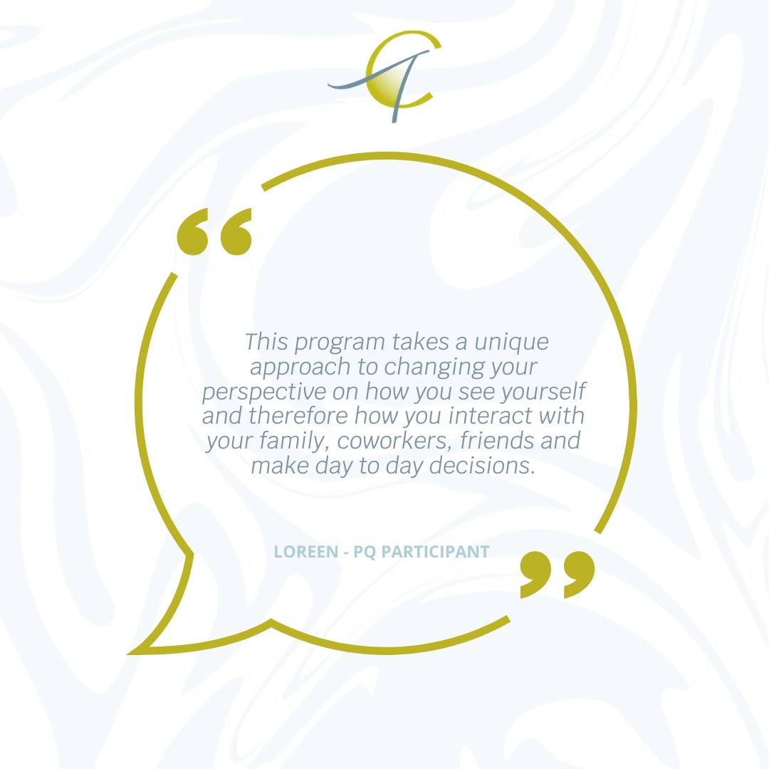 Learn to break through break through the sabotaging emotions that are holding you back from performance and happiness. 
Join me for my next PQ course starting on November 1! DM me for pricing and to sign up.

Learn more about the program here: ow.ly/ozxV50LbVhc