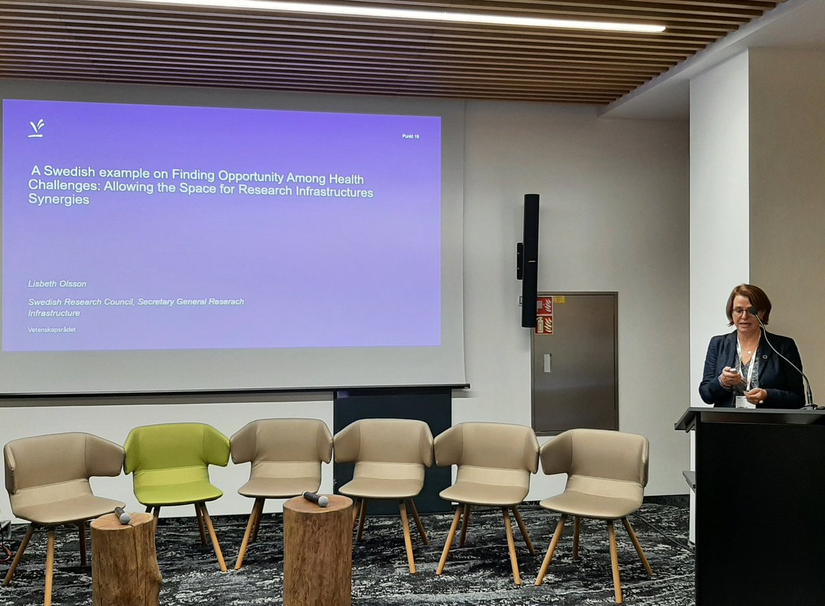 ACarlmark's tweet photo. Secretary General for Research Infrastructure from the Swedish Research Council @Vetenskapsradet Lisbeth Olsson gives a talk and joins the panel during the EU-AMRI side-event at #ICRI2022. Collaboration and coordination are key, and EU-AMRI clearly shows the power of this. https://t.co/UgliNKnjRF