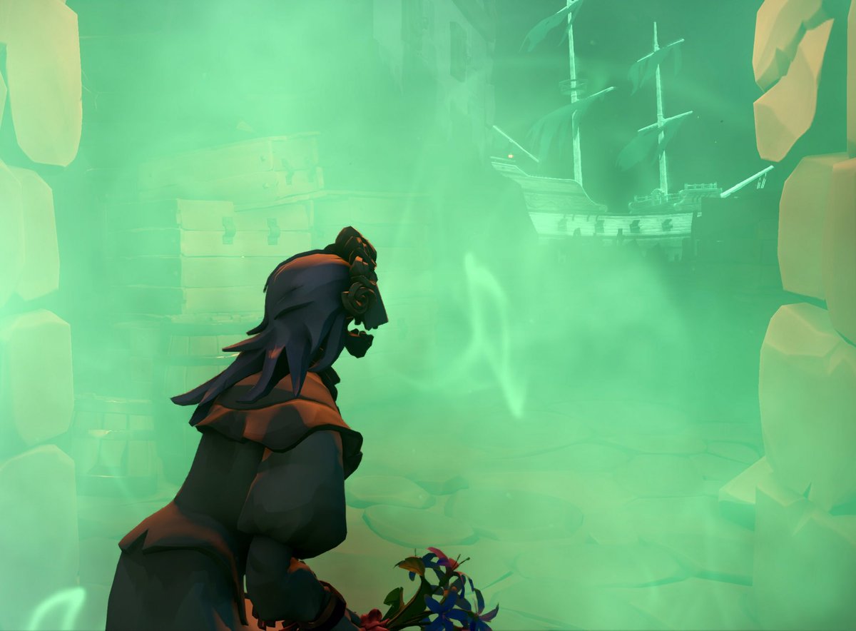 𝑯𝒆 𝒍𝒐𝒗𝒆𝒔 𝒎𝒆 𝒏𝒐𝒕.. 💐💀 
Theme: Frightening Photos 📸 
#SoTShot <a href="/SeaOfThieves/">Sea of Thieves</a> <a href="/RareLtd/">Rare Ltd.</a>
