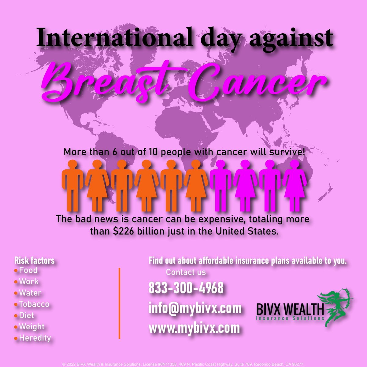 mybivx's tweet photo. Find out about affordable insurance plans available to you.
Call BIVX at 833-300-4968 or email at info@mybivx.com
#BIVX #cancerinsurance #protection #betterfuture #protectyourfamily #protectyou #cancerawareness https://t.co/16qtPUYW8x