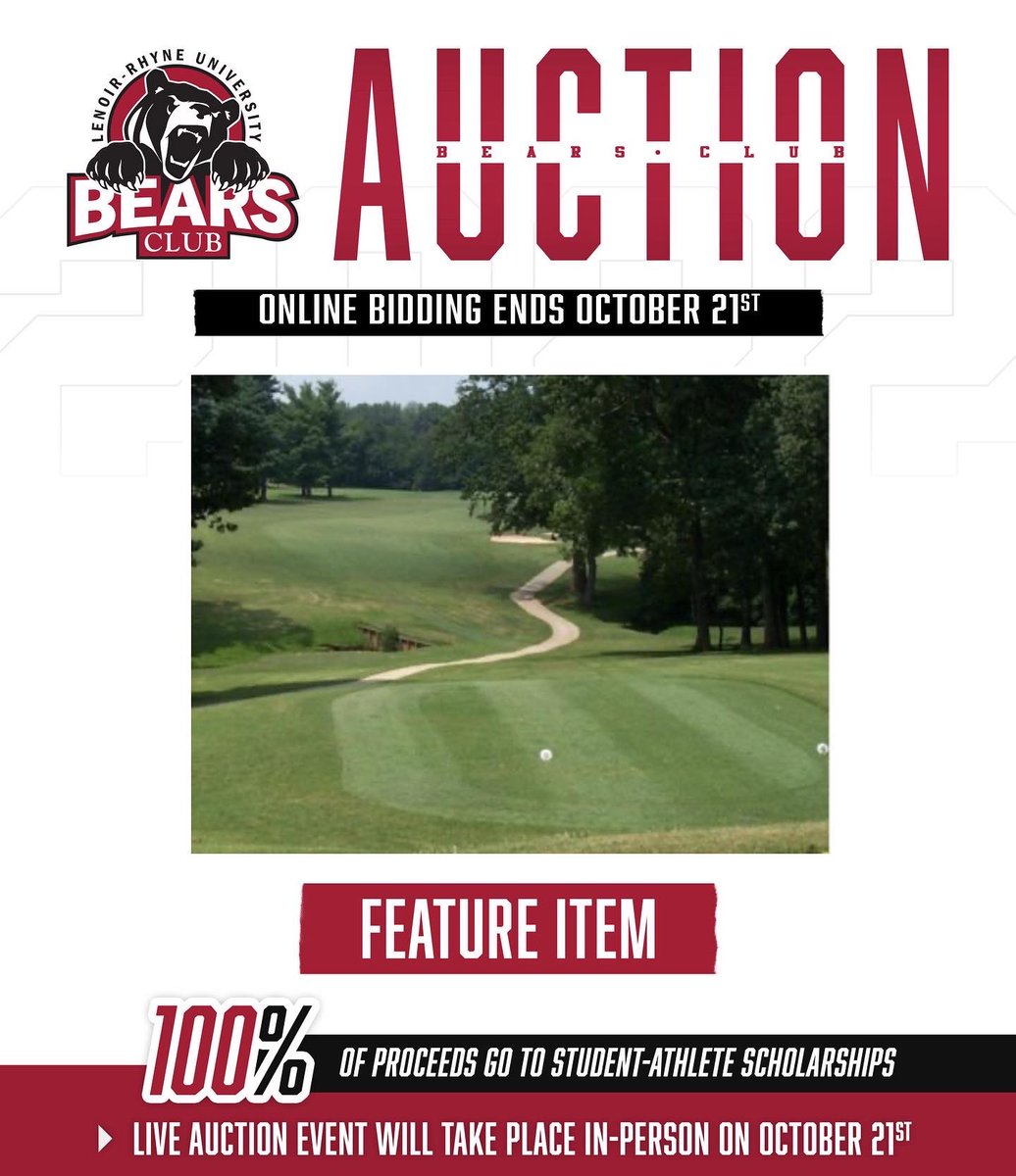 ‼️If you’re a golf lover or know someone who is, today’s featured item’s for you!

Golf items up for auction include:
-3 sets of 4 tickets to 3 different PGA tournaments
-3 different local courses making up 4 total foursomes
-golf bag and package
‼️Go to lrbears.com/auction‼️