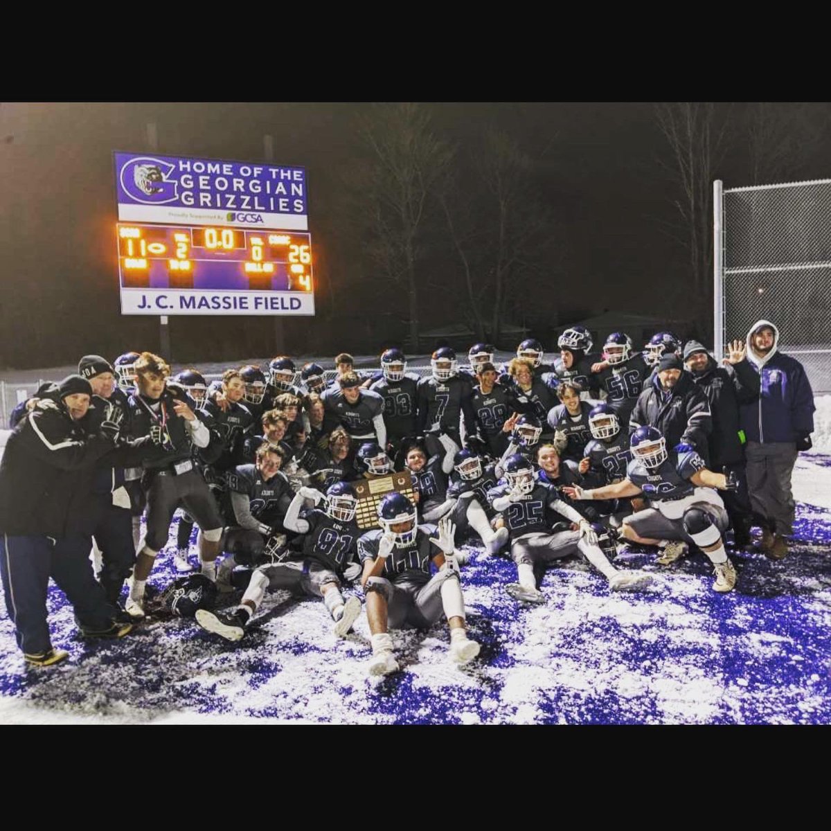 Tomorrow, Oct 20th at 1:15 is the kickoff to our Alumni Homecoming game! We’re hoping to see as many Knights Football Alumni at the game as possible. Come celebrate the Final Regular Season Home Game of Coach Nicoletta’s incredible career as the Sr. Head Coach. #TheGodfatherNick