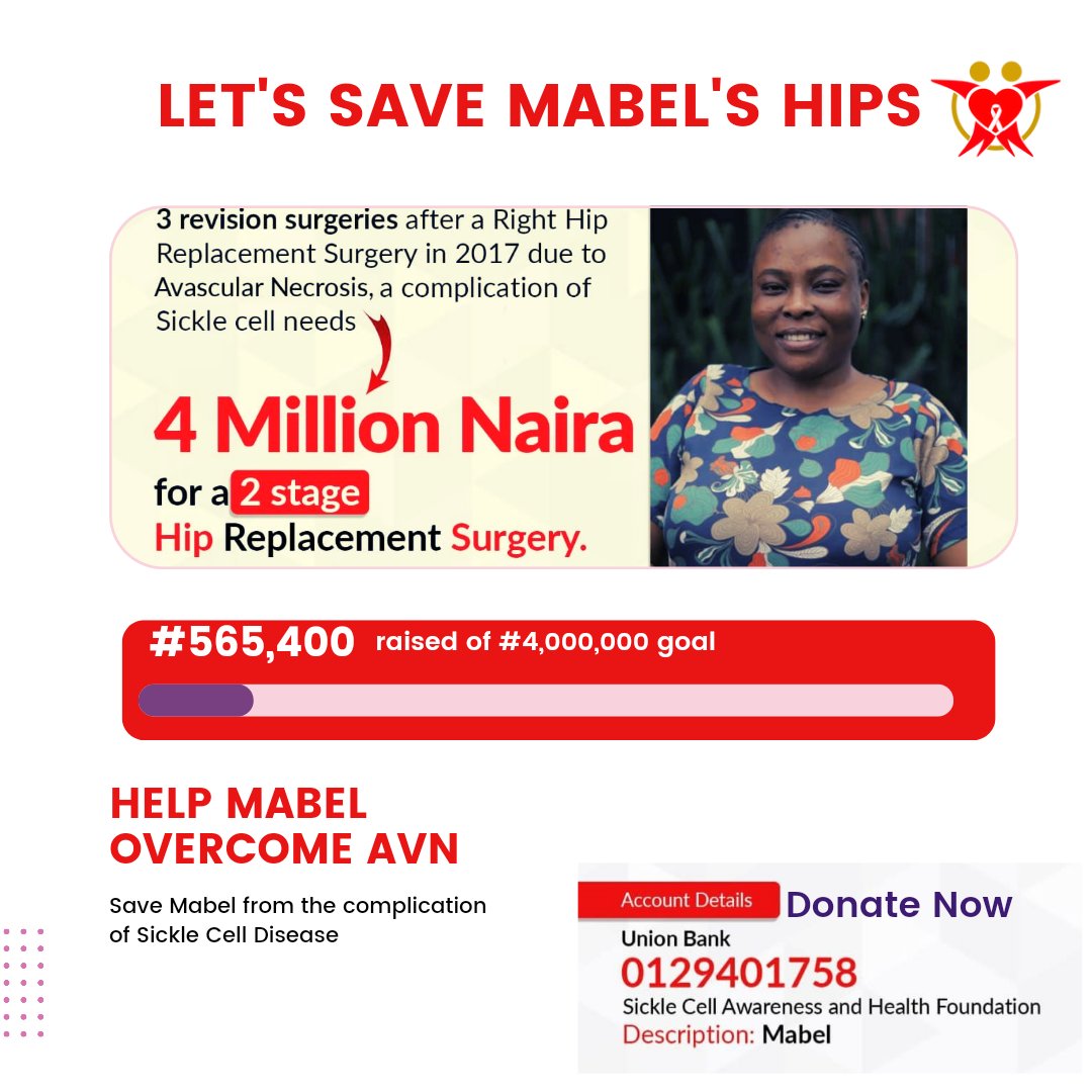 Thank you for your Donations towards Helping Mabel Overcome AVN