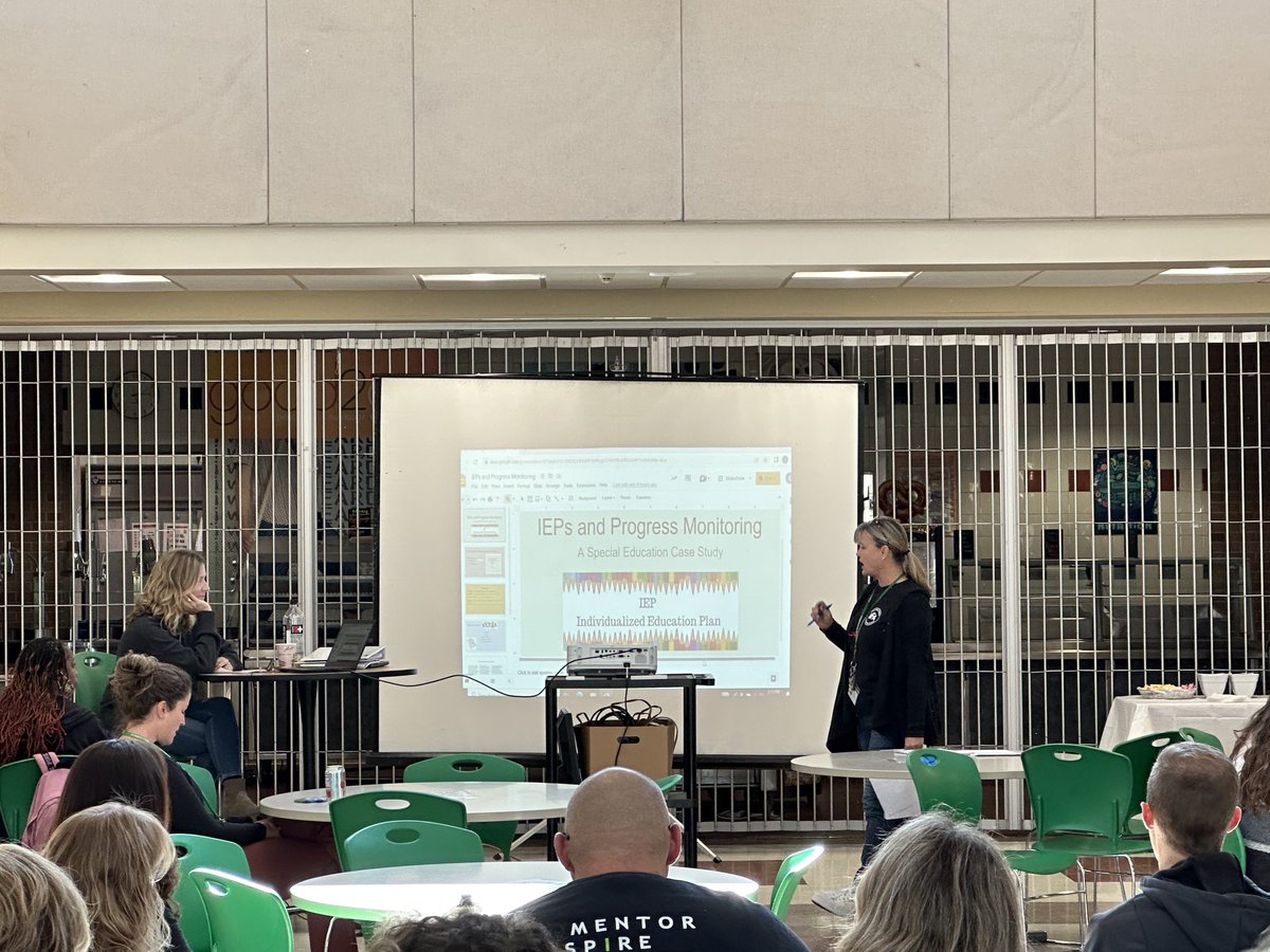 HirschPrincipal's tweet photo. Thanks to IHS SPED department for leading the learning at our first PLRD.  Each PLRD day a different department will share their data inquiries #notaproject https://t.co/Z191AamExL