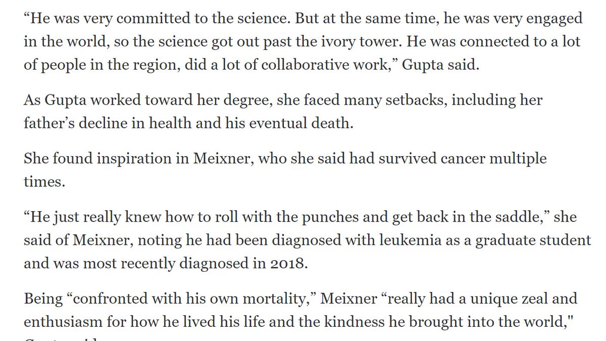 mtbogan's tweet photo. Thanks to @rockscatsbooks and @Hydrogeo_Latina for sharing their remembrances of @tmeixner and his incredible kindness and generosity #LiveLikeTom https://t.co/DfgPFxJVNg https://t.co/OSTvQBMZRy