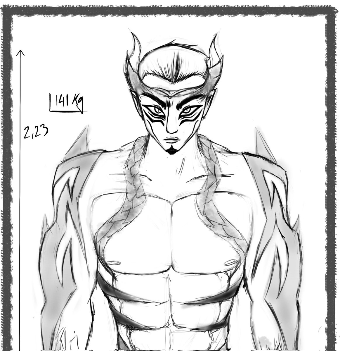 n3rd_k's tweet photo. "Yo seré quien os muestre el significado del equilibrio con sangre".

#originalart #digitalart #conceptartist #originalcharacter #digitaldrawing https://t.co/AXmNKQVuY0