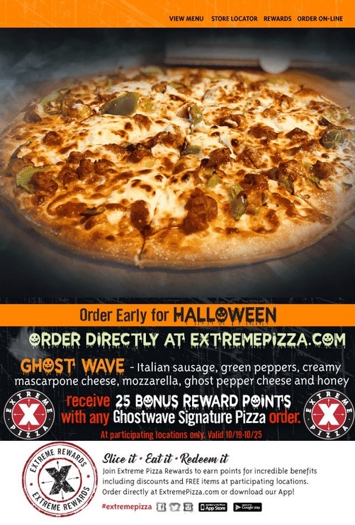 Coupon code for extreme pizza