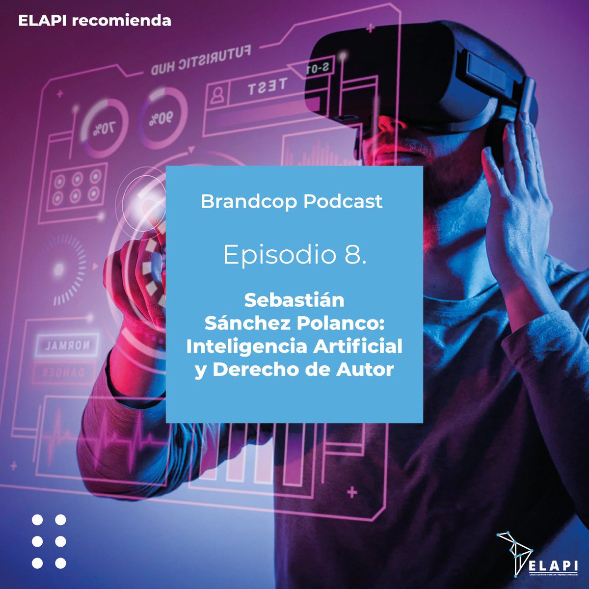 SomosELAPI's tweet photo. El recomendado de hoy es BRANDCOP PODCAST, en este programa se habla sobre Propiedad Intelectual, Derecho e Innovación💡Si quieren escucharlo estáen todas las plataformas digitales⚡.
#ELAPI #Podcast #PI #somoselapi https://t.co/vgC8txDGjT