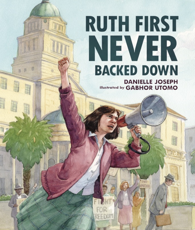 daniellejoseph1's tweet photo. Thrilled to share the cover for my upcoming pb bio about Jewish South African freedom fighter Ruth First, illustrated by Gabhor Utomo. It follows Ruth's journey from her early call to action to joining the fight against Apartheid. Fall 2023! #kidlit #picturebooks #jewish #read🇿🇦 https://t.co/MqBxr0hLUF