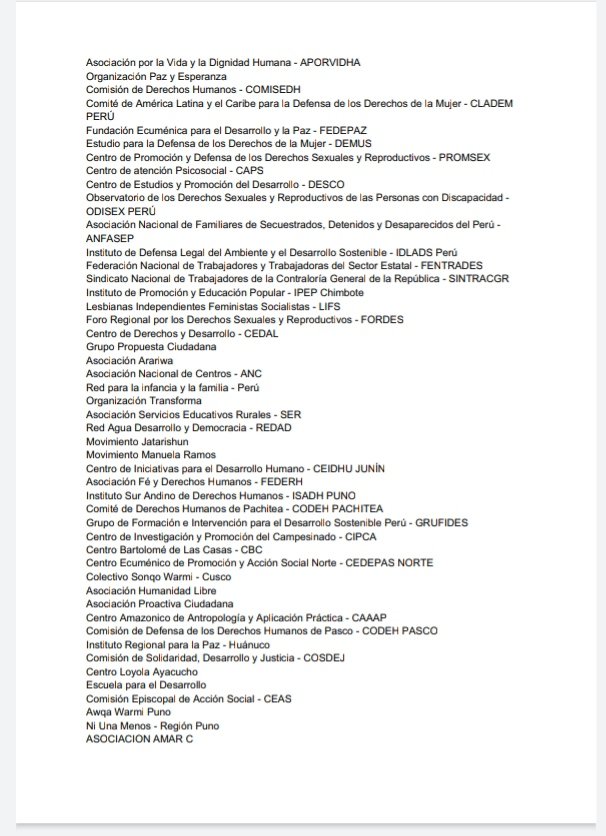 SindicatoDP's tweet photo. Diversas organizaciones sociales y colectivos le exigen a @congresoperu q realice un concurso público y transparente para la elección del titular de la @Defensoria_Peru https://t.co/UX2pQOJgAe