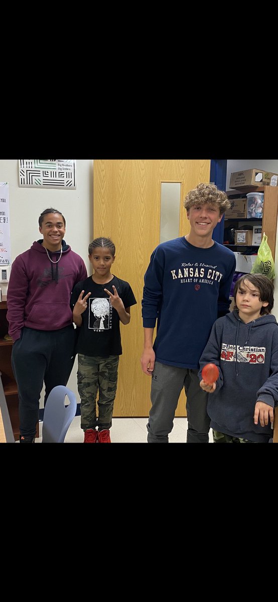 JonSpires141's tweet photo. Shout out to LHS Seniors &amp; Soccer players Ashtin Dexter &amp; Camren Bennett for stepping up and mentoring our Gorsuch West Students! Thank you to @BBBSFairfieldCo for the great partnership! @Galessoccer https://t.co/kv0nxG9DlK