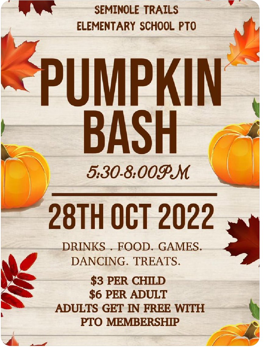 STES_Bush's tweet photo. Join us! This event will be a bash!! @SeminoleTrails https://t.co/kyfFEi9TXX