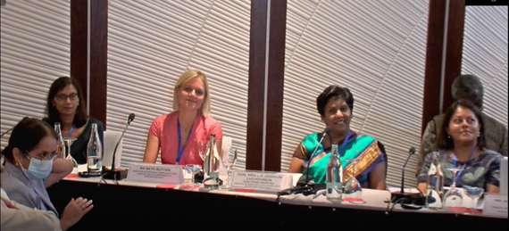 BethButton's tweet photo. Privileged to join #ADEATriennale panel inc @GovMauritius Vice PM & Education Minister, @commonwealthsec & @EduMinKenya to present priorities of higher education and how @The_ACU can convene HE sector & work with Commonwealth Govts to support implementation of #21CCEM commitments https://t.co/IRfEuHgB6w