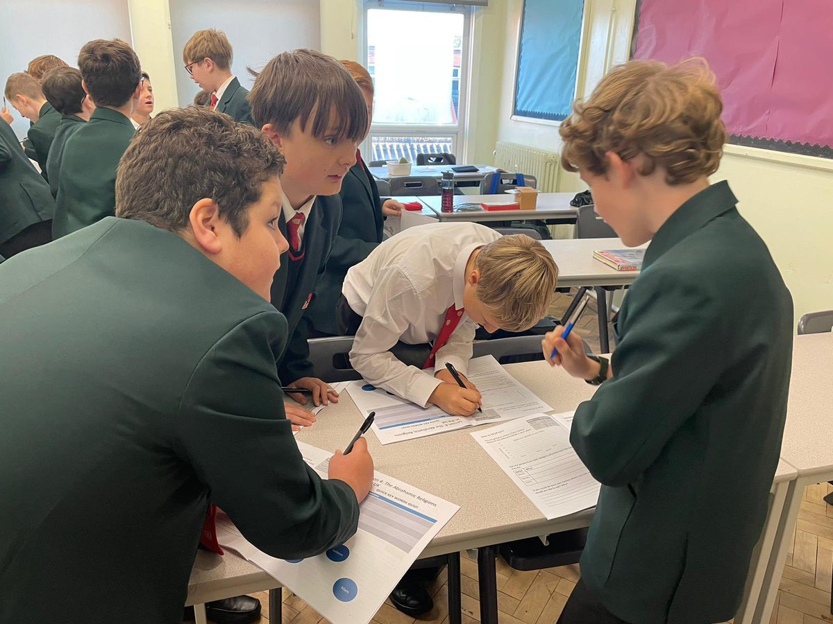 SandbachRS's tweet photo. Our year 7s are analysing census data to get a picture of the religious make up of the UK. They are all doing their own mini census in class, it's great to see our newest theologians/sociologists/philosophers in action! #worldviews #TeamRE https://t.co/9vNylSVdFV