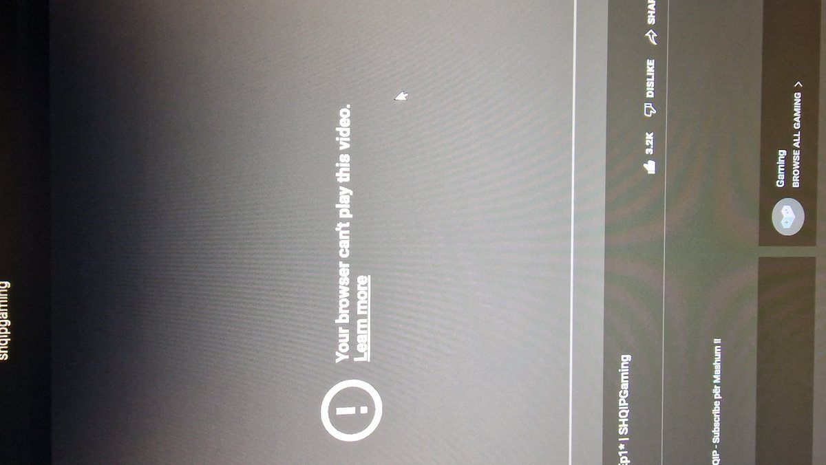 SHQIPGaming's tweet photo. @TeamYouTube I want to report a problem with my channel, 2 of my videos that I posted recently won't play on PC and Phone, on Chrome they show "Your browser can't play this video" while on phone it plays the sound but no video just the thumbnail.
Link 1: https://t.co/75O7esHtnv https://t.co/j3DnVujDgn