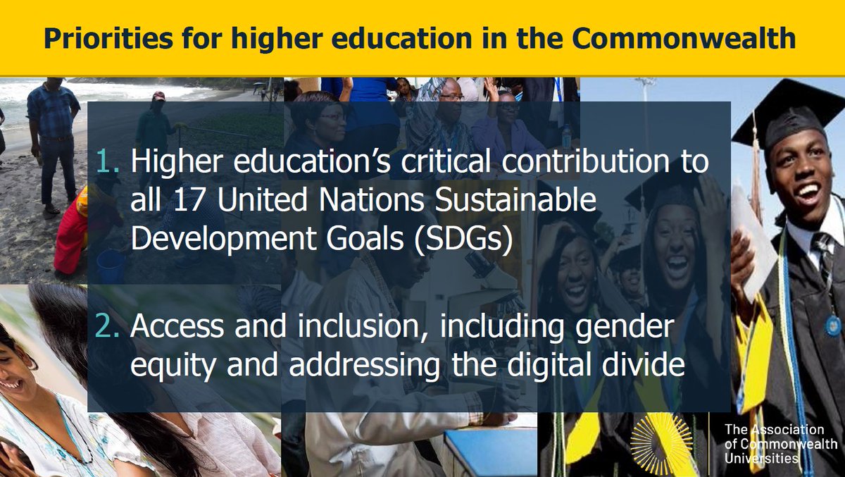 BethButton's tweet photo. I shared two overarching reccomendations made by @The_ACU which were included by Commonwealth Ministers in the final communique at #21CCEM.
Our accompanying thematic policy briefs and underpinning reccomendations can be found here https://t.co/QTbT7Jn26X
#ADEA2022TRIENNALE https://t.co/5QgydZvrwD