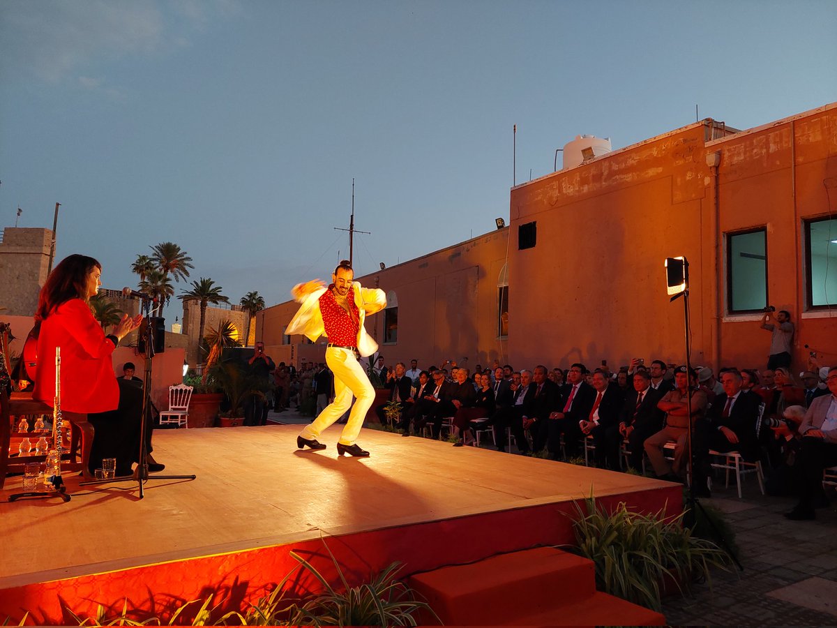 EmbEspLibia's tweet photo. Evenenig of flamenco magic with DanzalArriba at the red castle in Tripoli. Thank you Red Castle board for hosting the event and @ICTunez. https://t.co/raRiHXVxz4