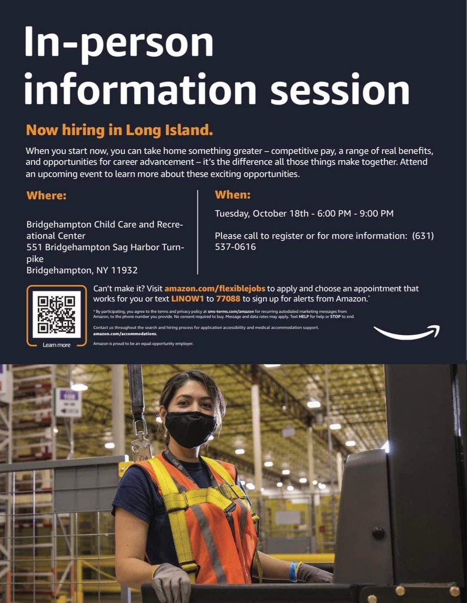 VisionStreetRes's tweet image. #WorkforceWednesday Looking for a career w/ advancement, attend tonight’s ⁦@amazon⁩ info session ⁦@BHCCRCenter⁩ #VSR #SocialMission #EconomicMobility #Hiring #Amazon #JobSeekers #Careers