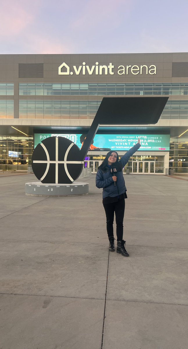 kaybaggerly's tweet photo. Woohoo! Today marks the beginning of a new season for the Utah Jazz. Tune into ABC4 where we’ll give you the latest on all the changes for the team, and also a look into how games impact local businesses. 🏀 https://t.co/FAxfEKSDfv